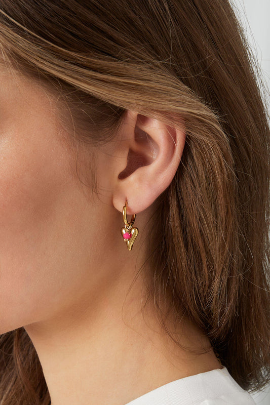 vivid heart earrings