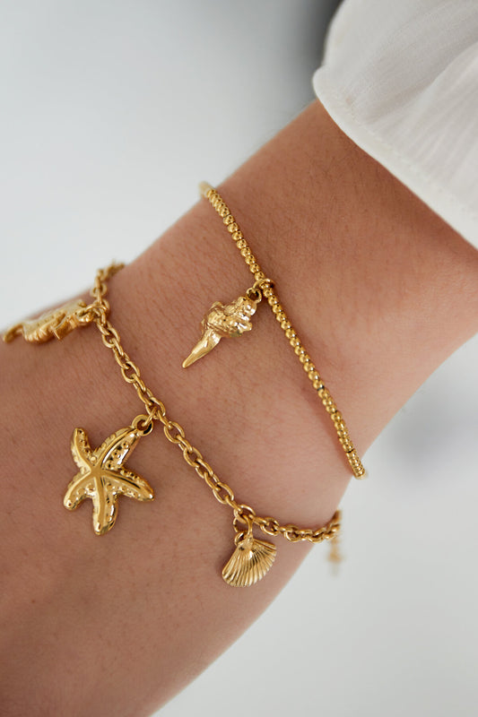 simple seashell bracelet
