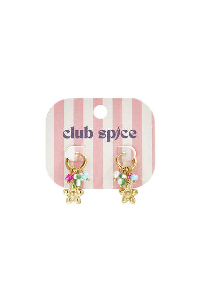 Stainless Steel Drop Earrings Flower Casual Daily Romantic Series Women's jewelry
