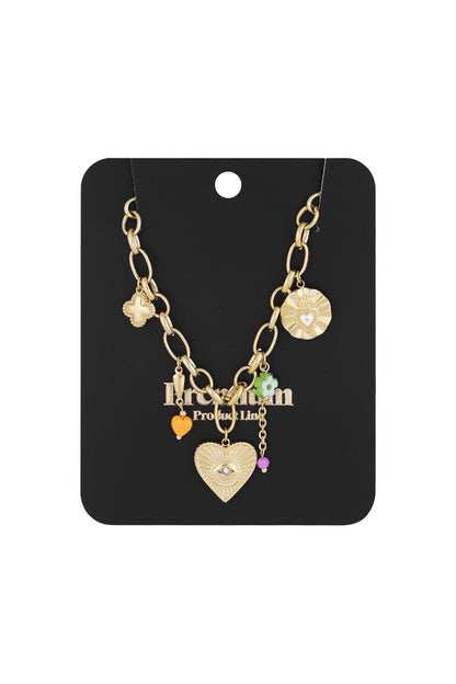 charm necklace eye wedge