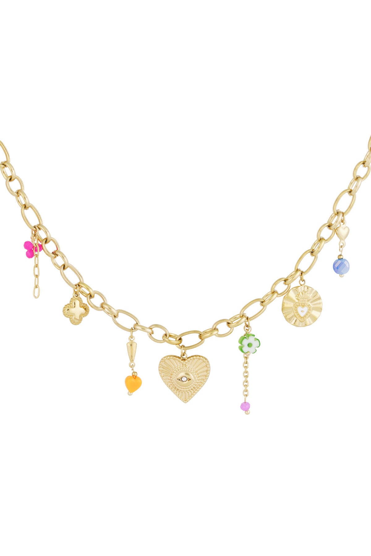 charm necklace eye wedge