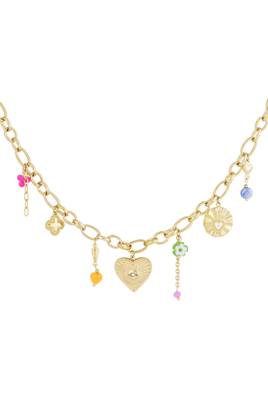 charm necklace eye wedge