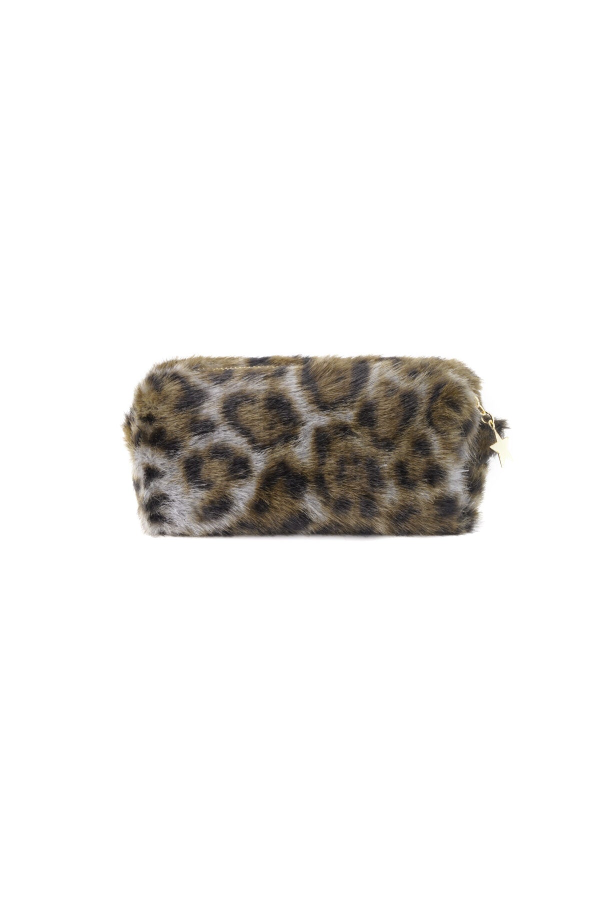 Leopard print makeup bag