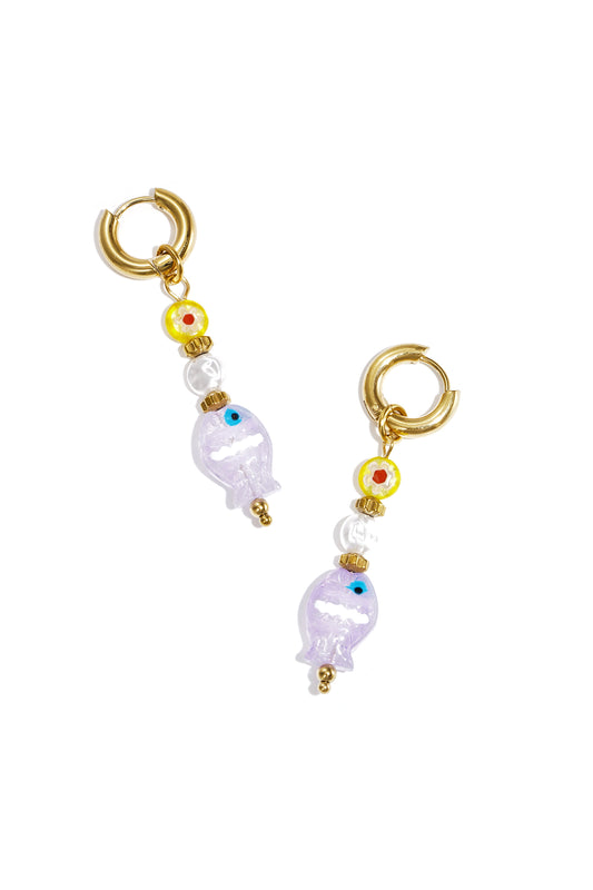 Stainless Steel Dangle Earrings fish Casual Daily Romantic Series Women's jewelry