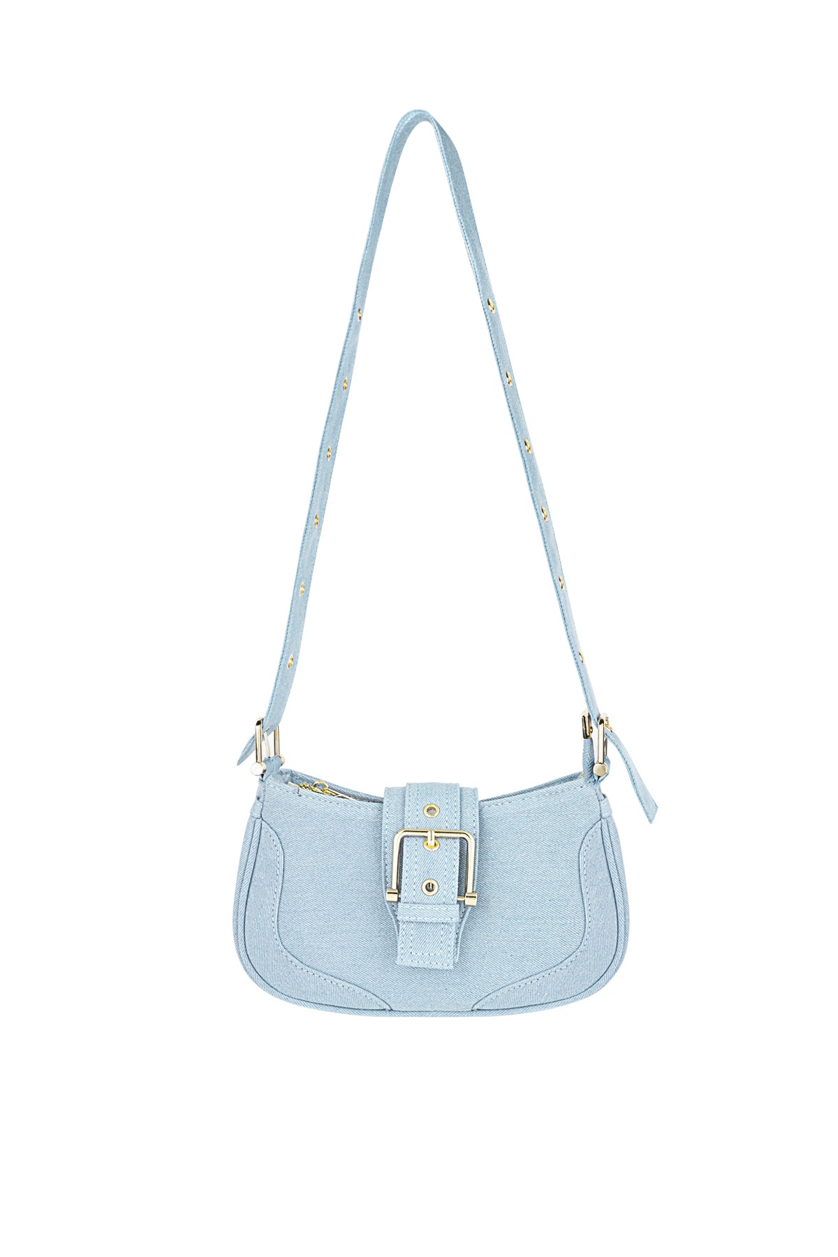Colored bag with buckle detail