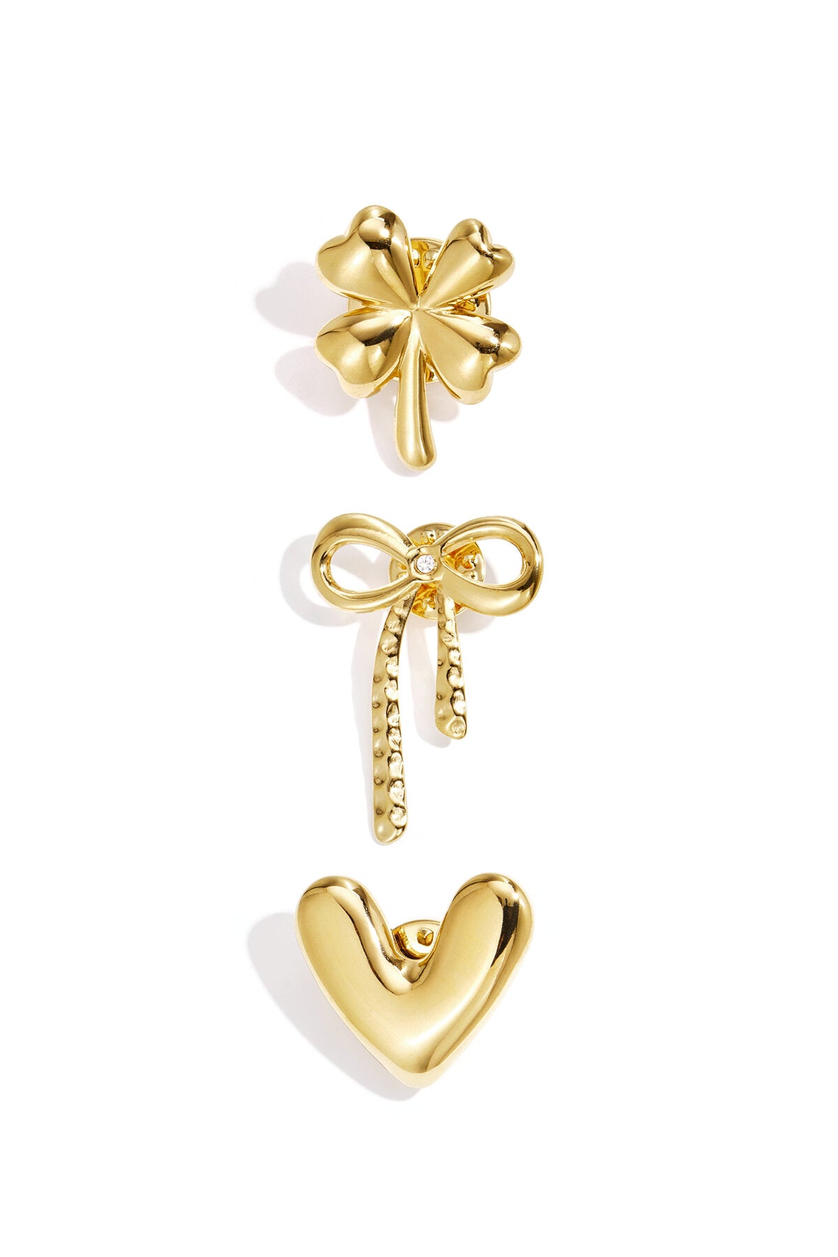 Stainless Steel Brooches Heart Simple Daily Simple Series Women's jewelry