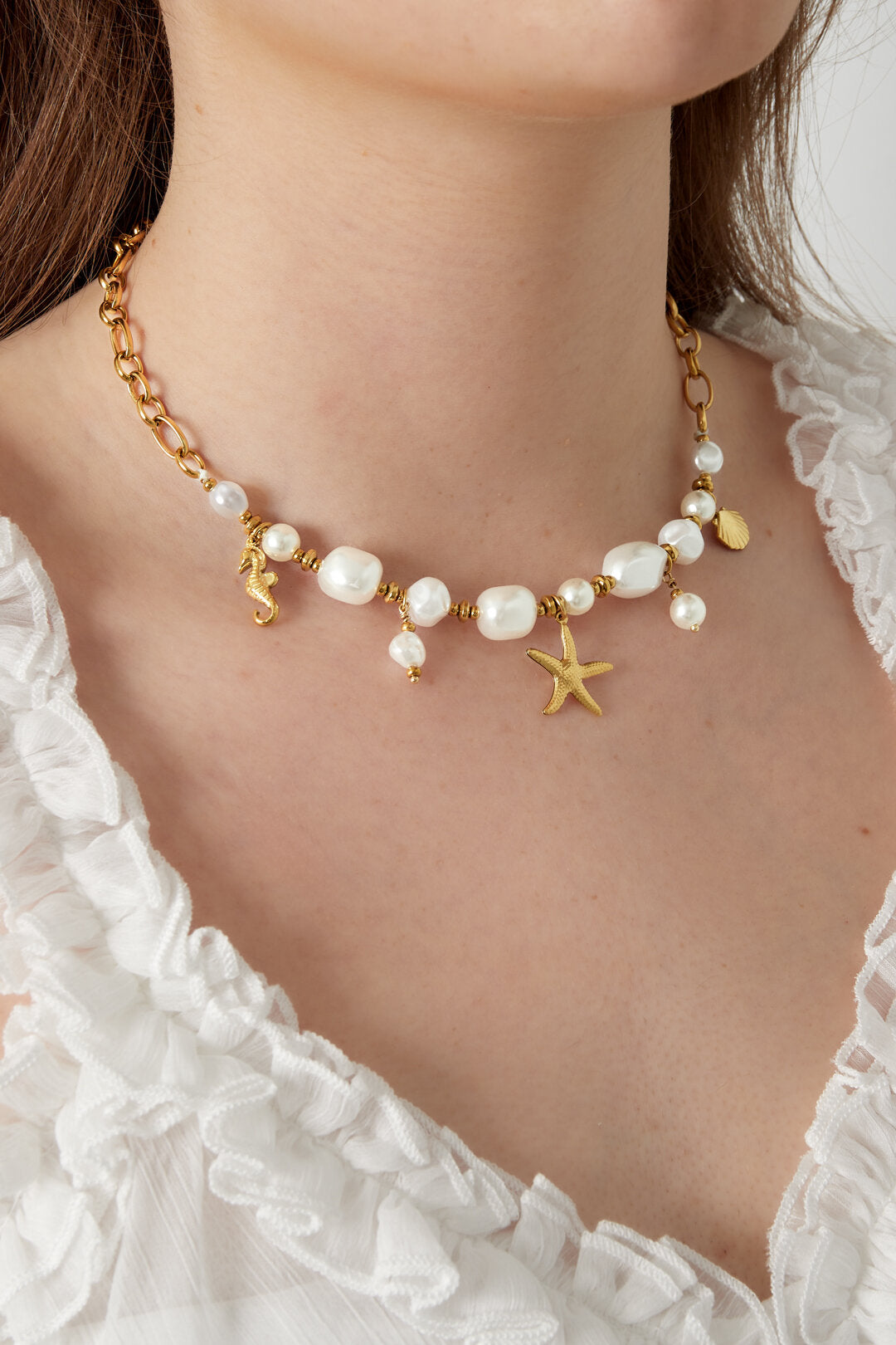 marine organism necklace