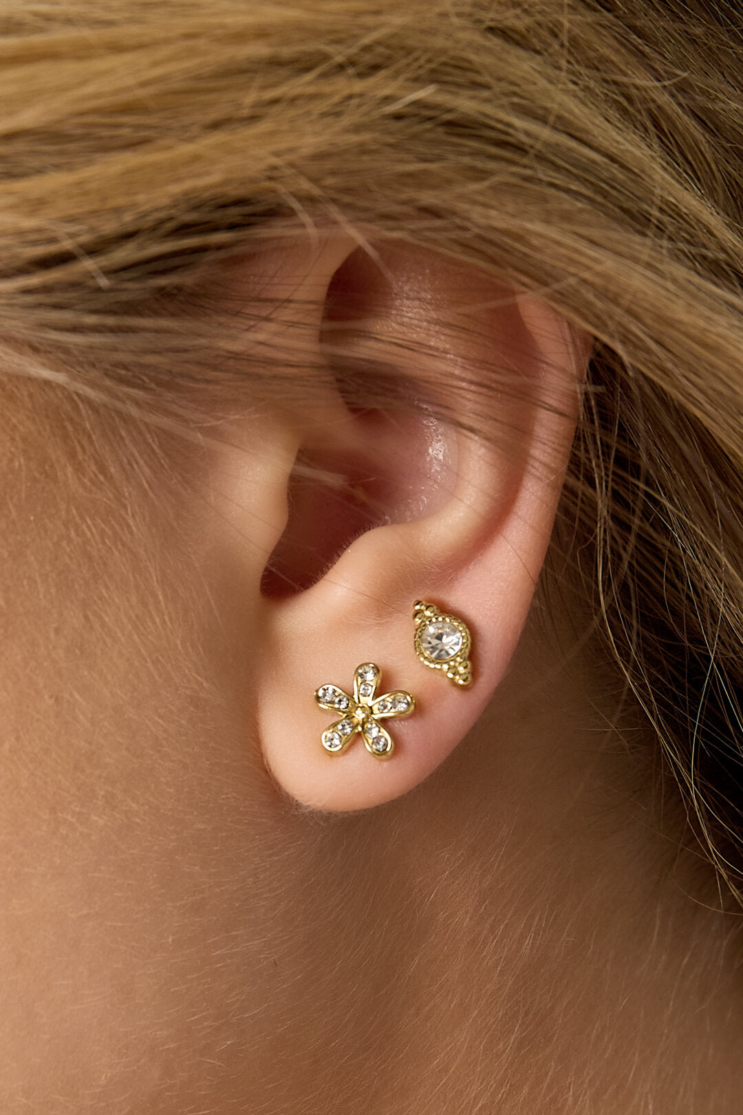 Stainless Steel Stud Earrings irregular shape Casual Daily Simple Series Women's jewelry
