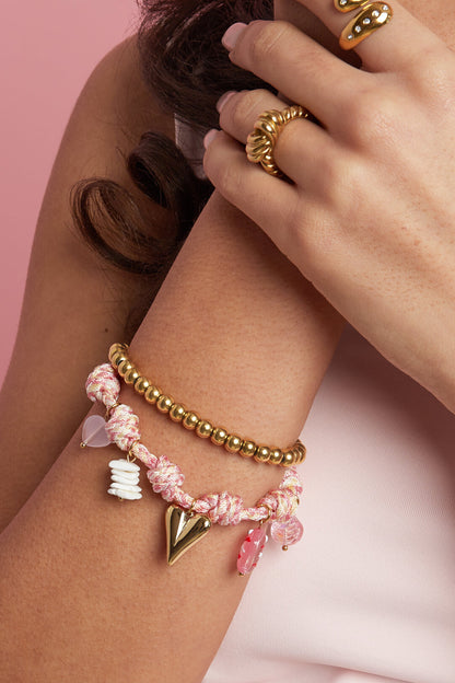 Rope Charm Bracelets Heart Sweet Daily Romantic Series Women's jewelry