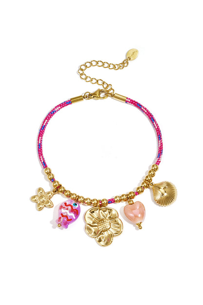 Rope Charm Bracelets Flower Casual Daily Romantic Series Women's jewelry