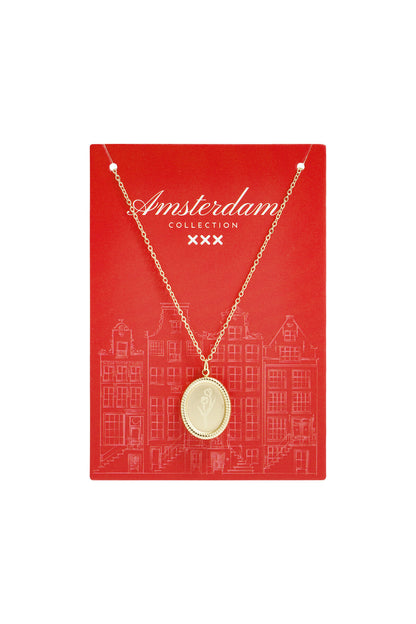 Tulip Blossom Stainless Steel Necklace