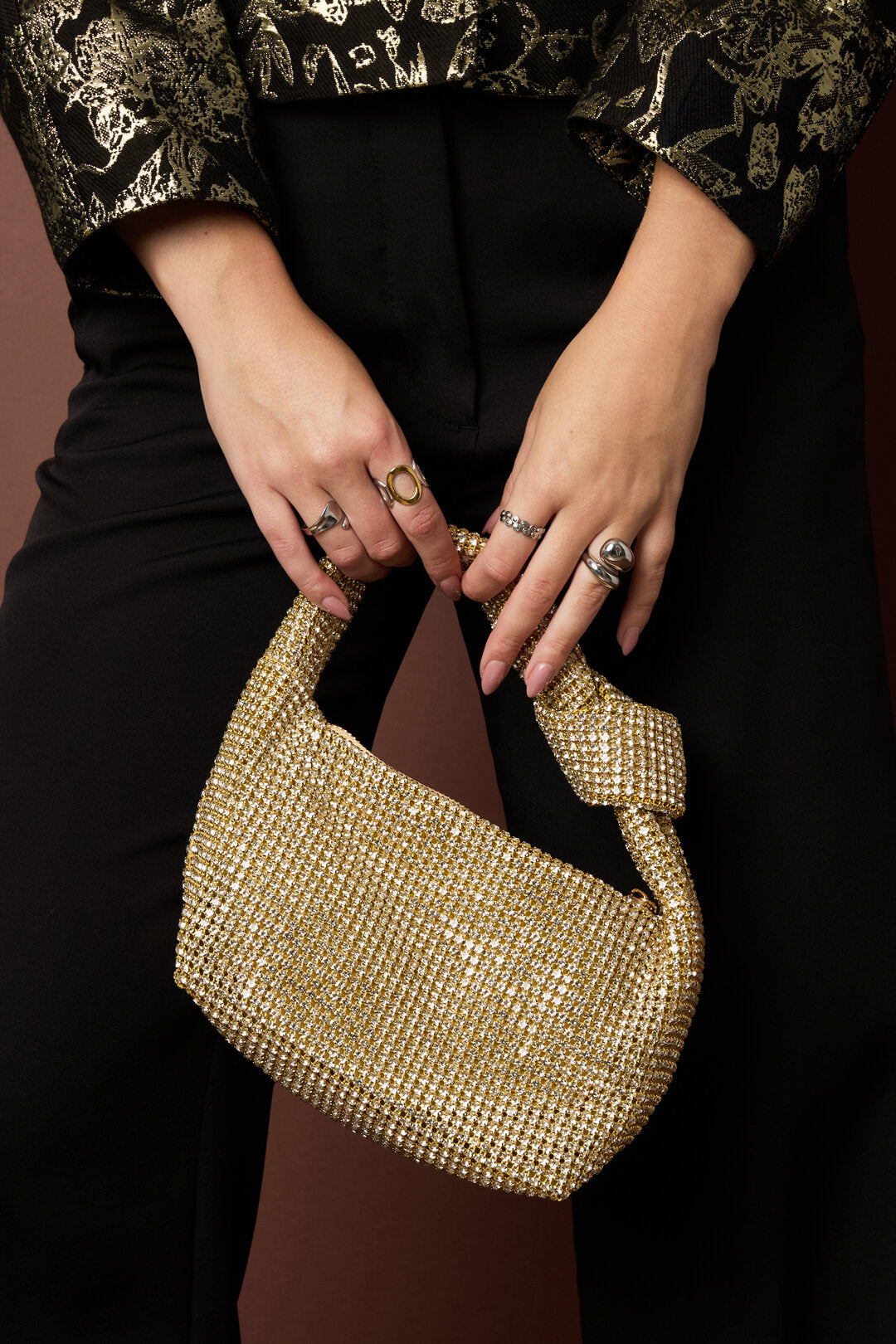 Handbags Solid Color Elegant Polyester Daily Accessories