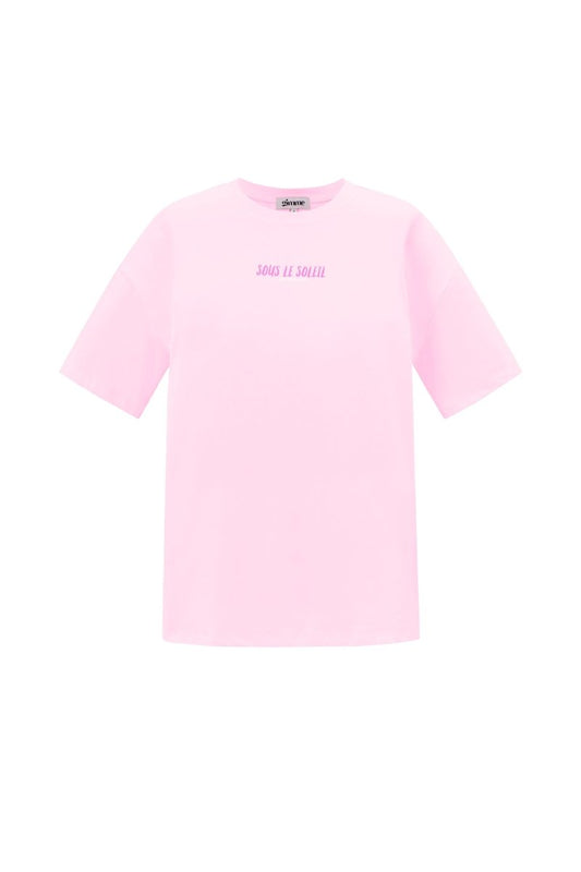 Cotton Knitted Women's T-shirt Casual Letters - Velaris Femme