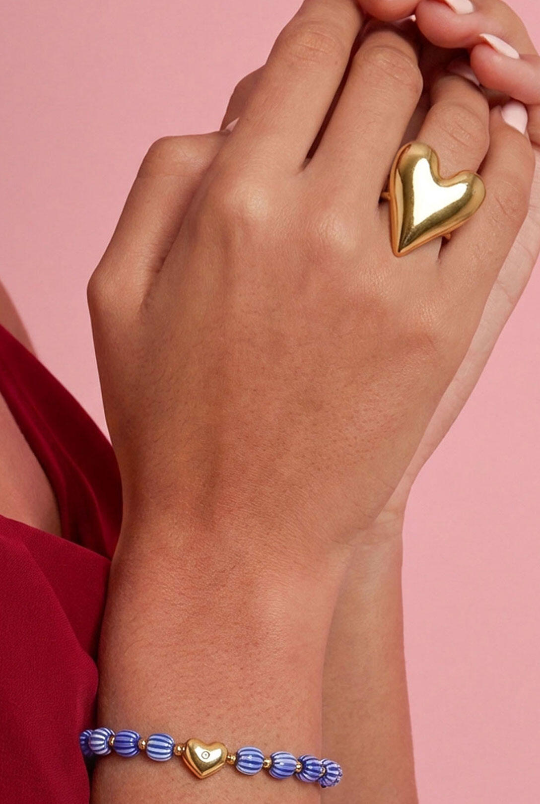 Statement ring with large heart