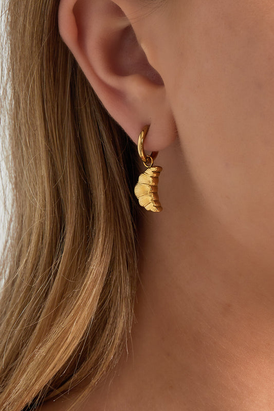 Mini Croissant Earrings