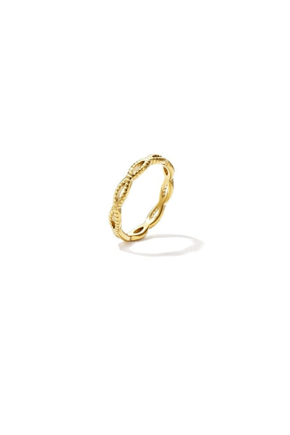 Ring with braided effect - Velaris Femme